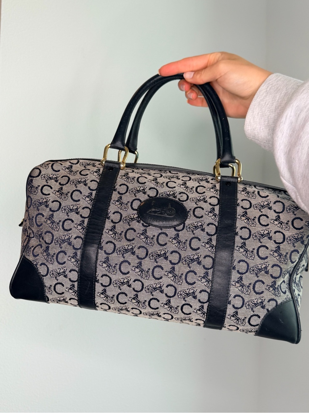 Vintage Celine C Sulky Boston Bag